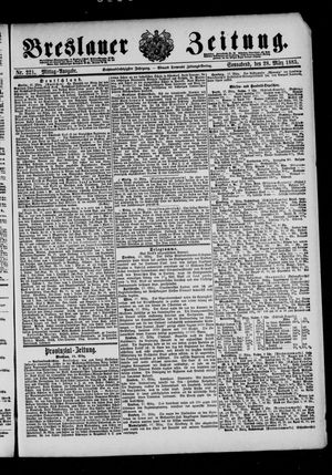 Breslauer Zeitung vom 28.03.1885