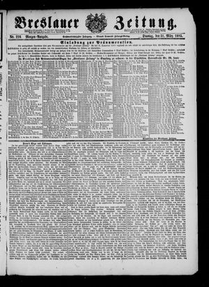 Breslauer Zeitung vom 31.03.1885