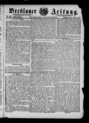 Breslauer Zeitung vom 31.03.1885