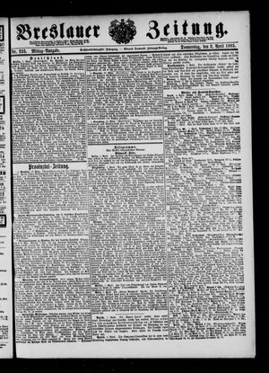 Breslauer Zeitung vom 02.04.1885