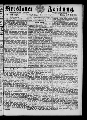 Breslauer Zeitung vom 07.04.1885