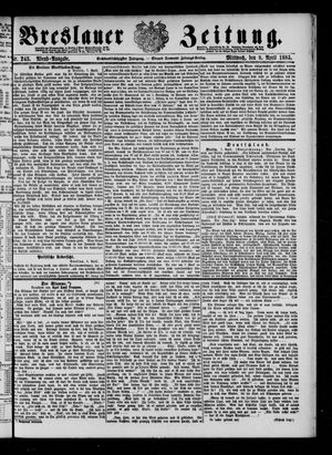 Breslauer Zeitung vom 08.04.1885