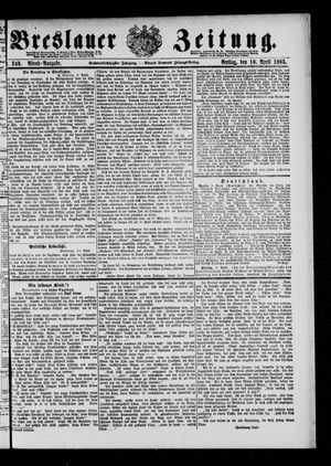 Breslauer Zeitung on Apr 10, 1885