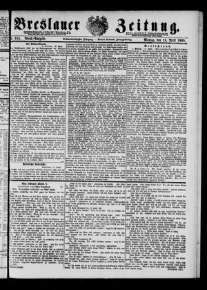Breslauer Zeitung on Apr 13, 1885