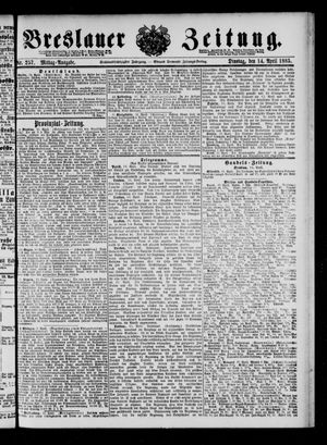 Breslauer Zeitung on Apr 14, 1885
