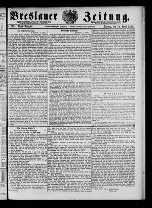Breslauer Zeitung on Apr 14, 1885