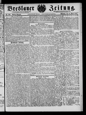 Breslauer Zeitung on Apr 15, 1885