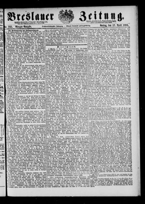 Breslauer Zeitung on Apr 17, 1885