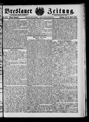 Breslauer Zeitung vom 21.04.1885