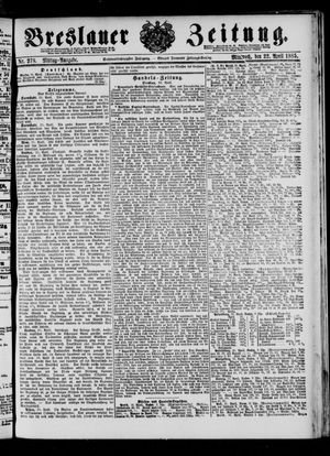 Breslauer Zeitung vom 22.04.1885