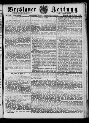Breslauer Zeitung on Apr 22, 1885