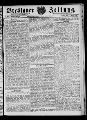 Breslauer Zeitung on Apr 24, 1885