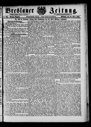 Breslauer Zeitung on Apr 29, 1885
