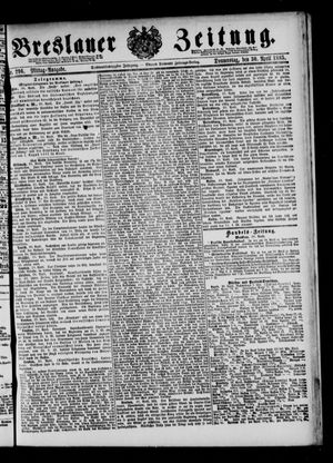 Breslauer Zeitung vom 30.04.1885