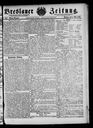 Breslauer Zeitung on May 4, 1885