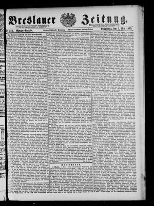 Breslauer Zeitung on May 7, 1885