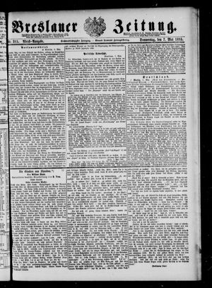 Breslauer Zeitung on May 7, 1885