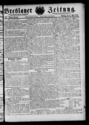 Breslauer Zeitung on May 11, 1885