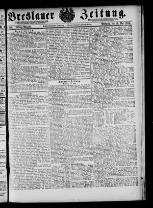 Breslauer Zeitung vom 13.05.1885