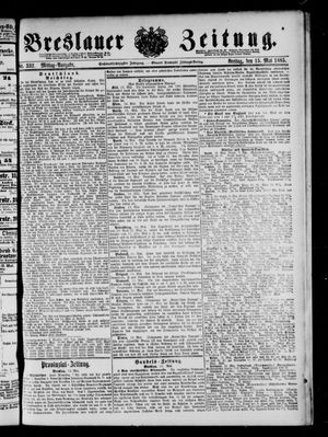 Breslauer Zeitung vom 15.05.1885