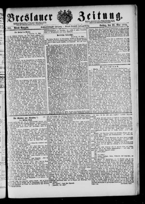 Breslauer Zeitung vom 22.05.1885