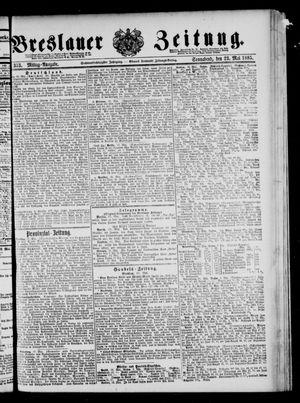 Breslauer Zeitung on May 23, 1885