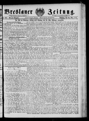 Breslauer Zeitung vom 24.05.1885