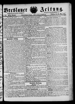 Breslauer Zeitung vom 26.05.1885