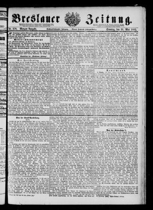 Breslauer Zeitung on May 31, 1885