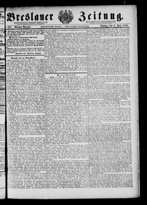 Breslauer Zeitung vom 02.06.1885