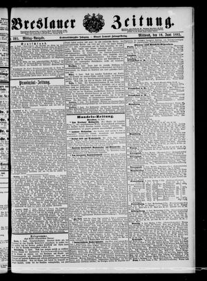 Breslauer Zeitung on Jun 10, 1885