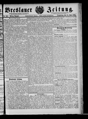 Breslauer Zeitung vom 11.06.1885