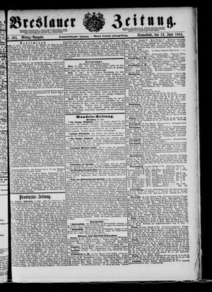 Breslauer Zeitung vom 13.06.1885