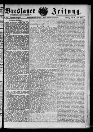 Breslauer Zeitung on Jun 16, 1885