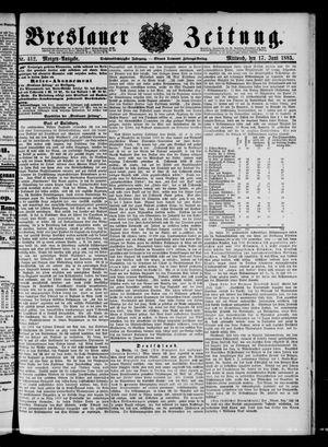 Breslauer Zeitung vom 17.06.1885