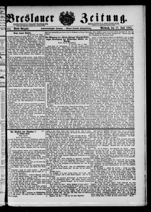 Breslauer Zeitung vom 17.06.1885