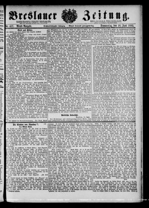 Breslauer Zeitung vom 18.06.1885