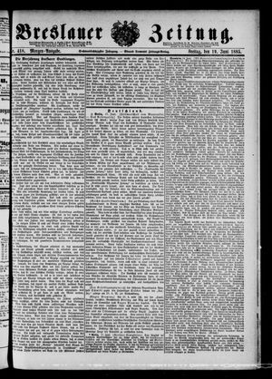 Breslauer Zeitung vom 19.06.1885