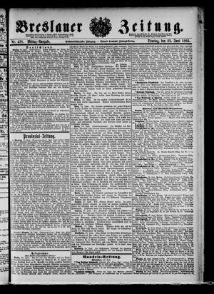 Breslauer Zeitung vom 23.06.1885