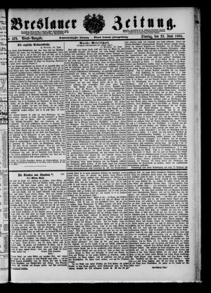Breslauer Zeitung vom 23.06.1885