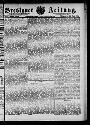 Breslauer Zeitung on Jun 24, 1885