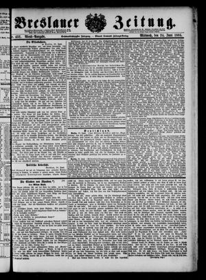 Breslauer Zeitung on Jun 24, 1885