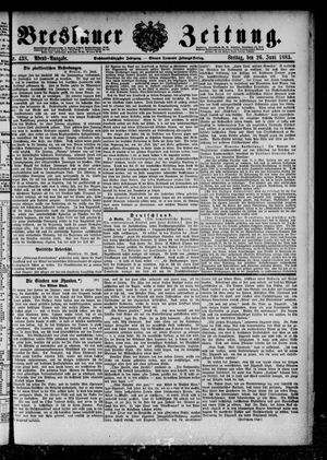 Breslauer Zeitung on Jun 26, 1885