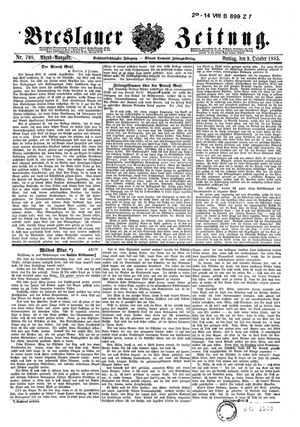 Breslauer Zeitung on Oct 9, 1885