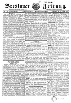 Breslauer Zeitung vom 24.10.1885