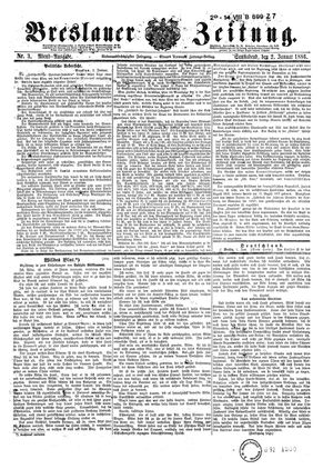 Breslauer Zeitung on Jan 2, 1886
