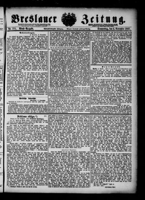 Breslauer Zeitung vom 03.11.1887