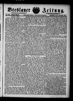 Breslauer Zeitung vom 12.11.1887
