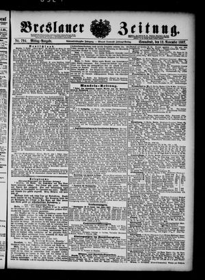 Breslauer Zeitung vom 12.11.1887