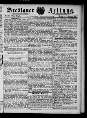 Breslauer Zeitung vom 21.11.1887